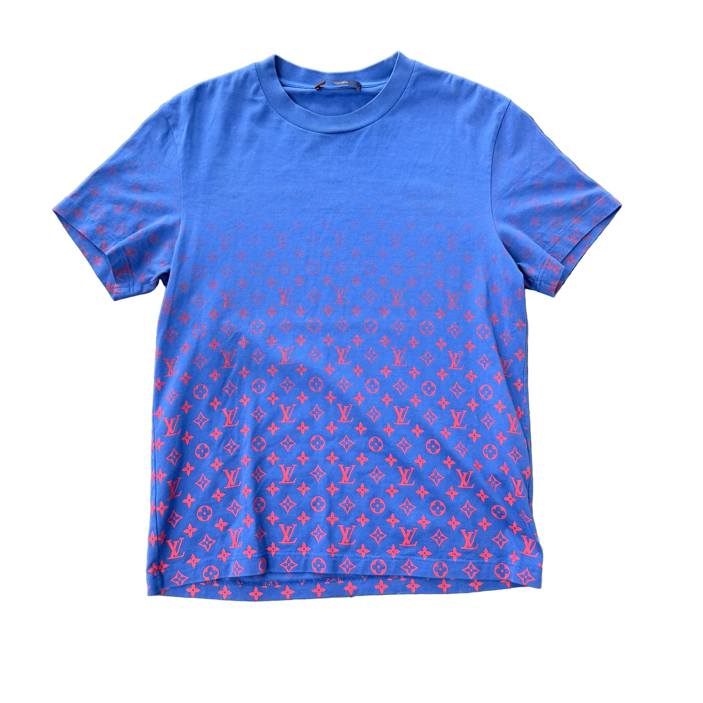 Louis Vuitton Blue/Red monogram tee