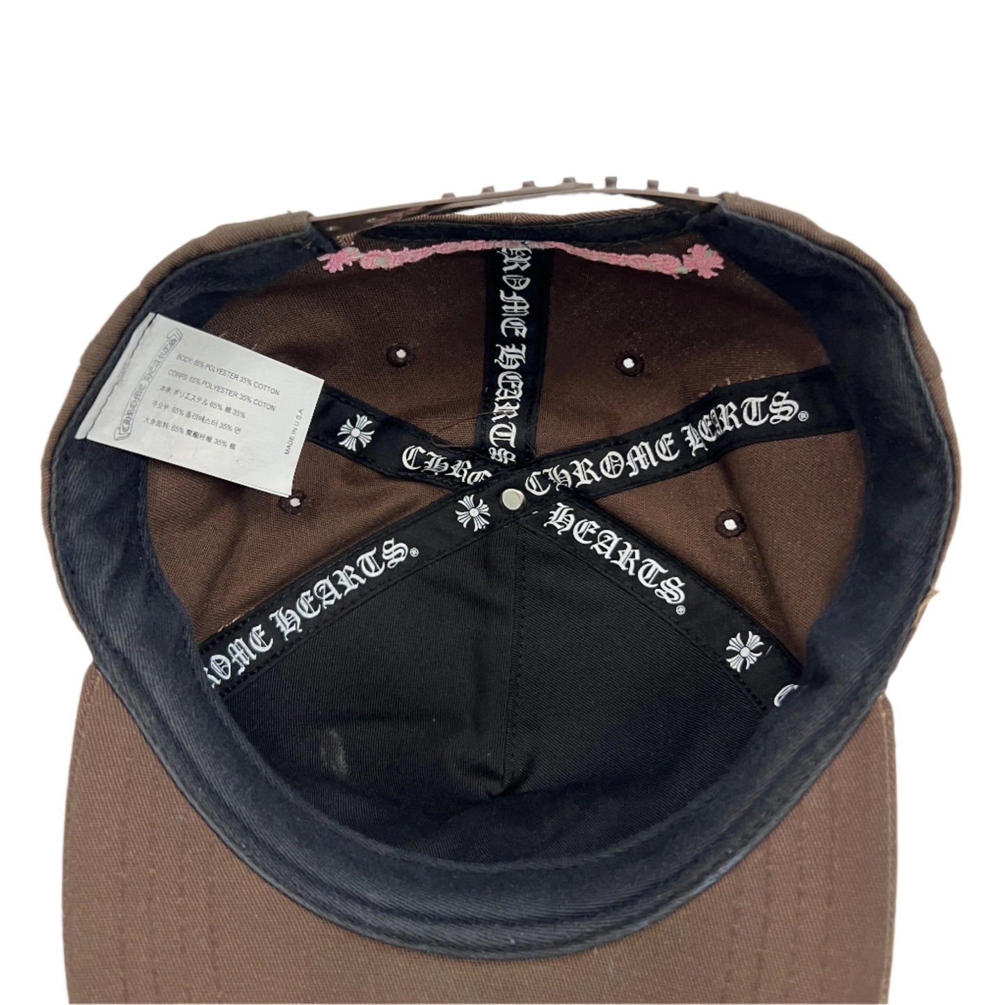 Chrome Hearts CH Embroidered Hat Pink/Brown