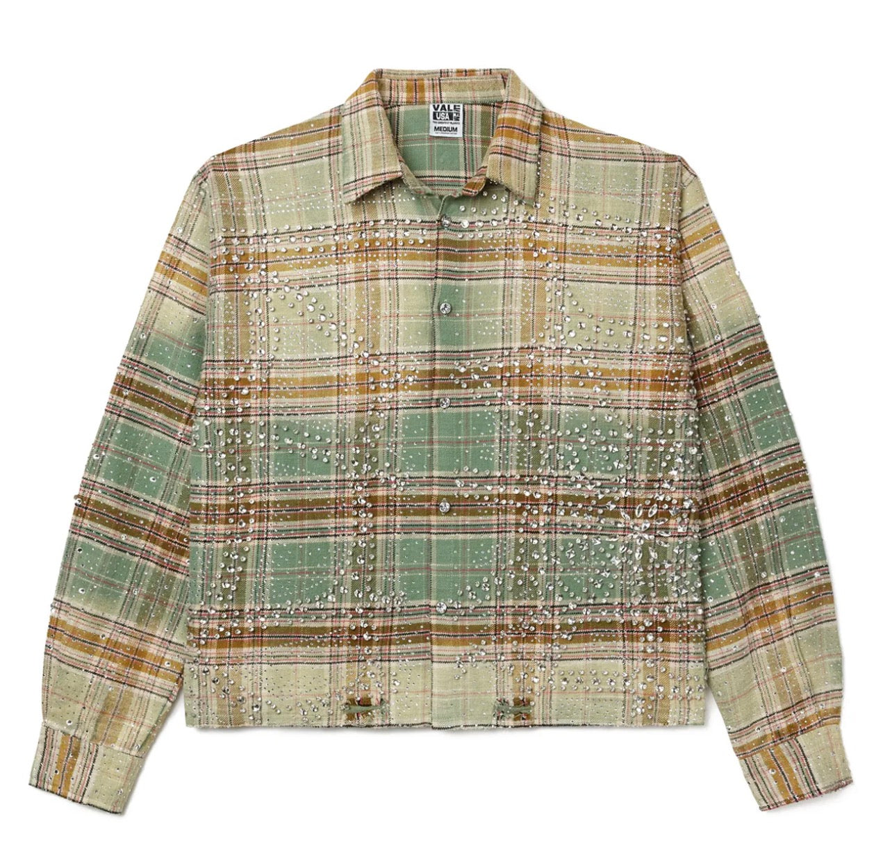 Vale Forever Mystical Jeweled Flannel Green
