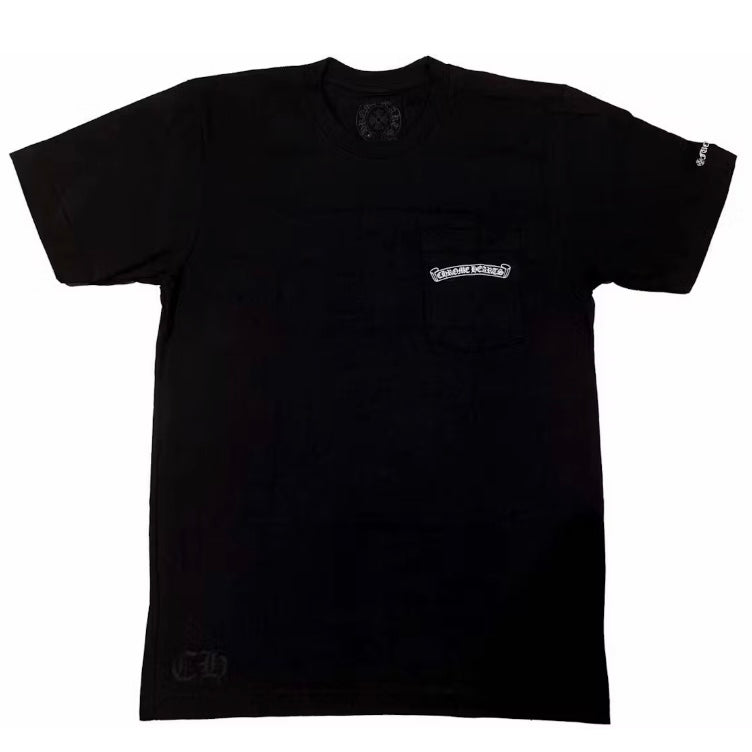 Chrome Hearts Black Scroll Pocket Tee