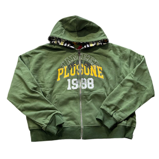 Plus 1 Reversible Hoodie Green