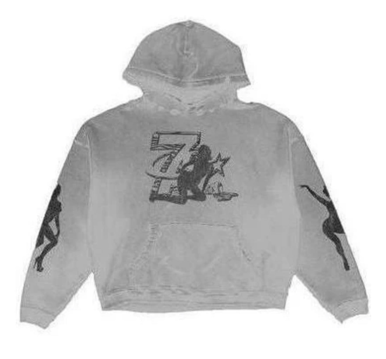 Triple Sevens x Booby Trap Trap Logo Hoodie Grey