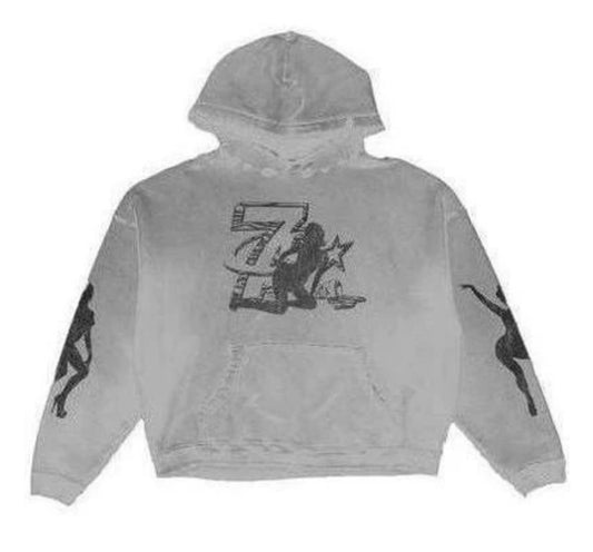 Triple Sevens x Booby Trap Trap Logo Hoodie Grey