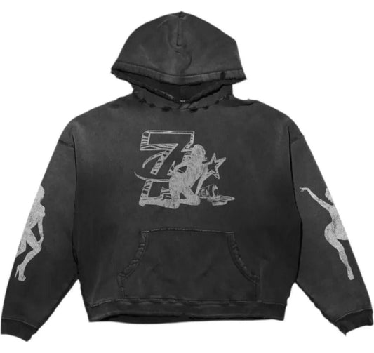 Triple Sevens x Booby Trap Trap Hoodie Black