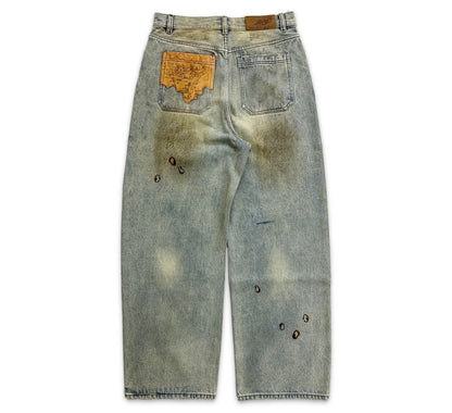 BIRTH OF A ROYAL CHILD BRUSHING WAX BAGGY DENIM "CLAY INDIGO"