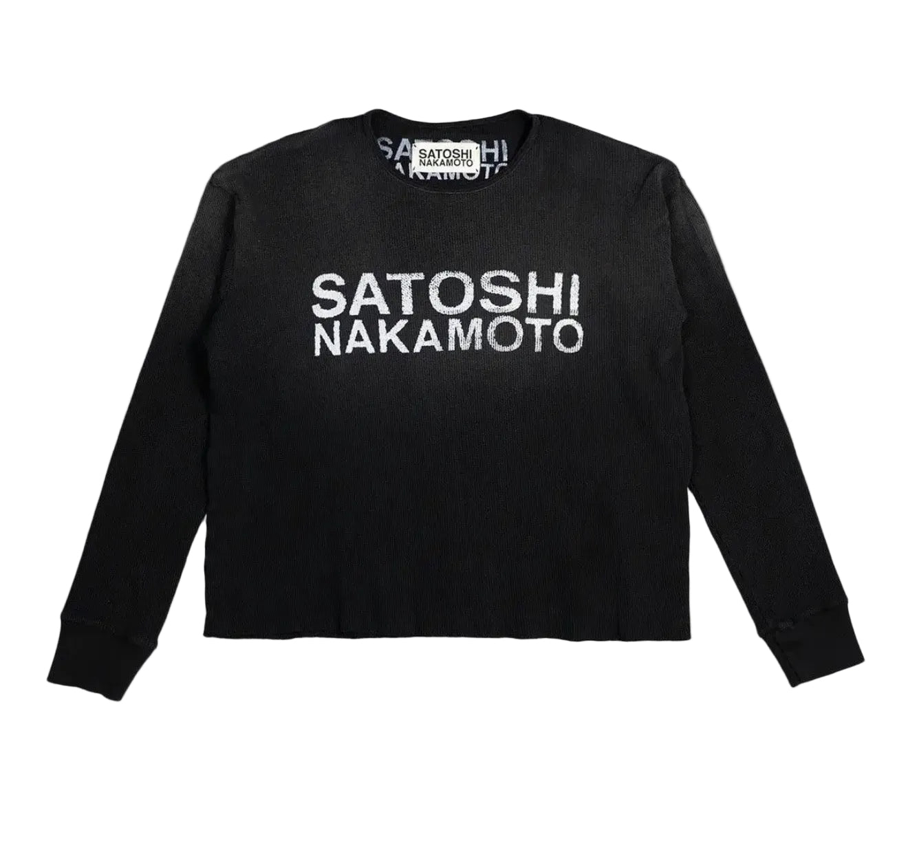 SATOSHI NAKAMOTO LOGO BLACK THERMAL