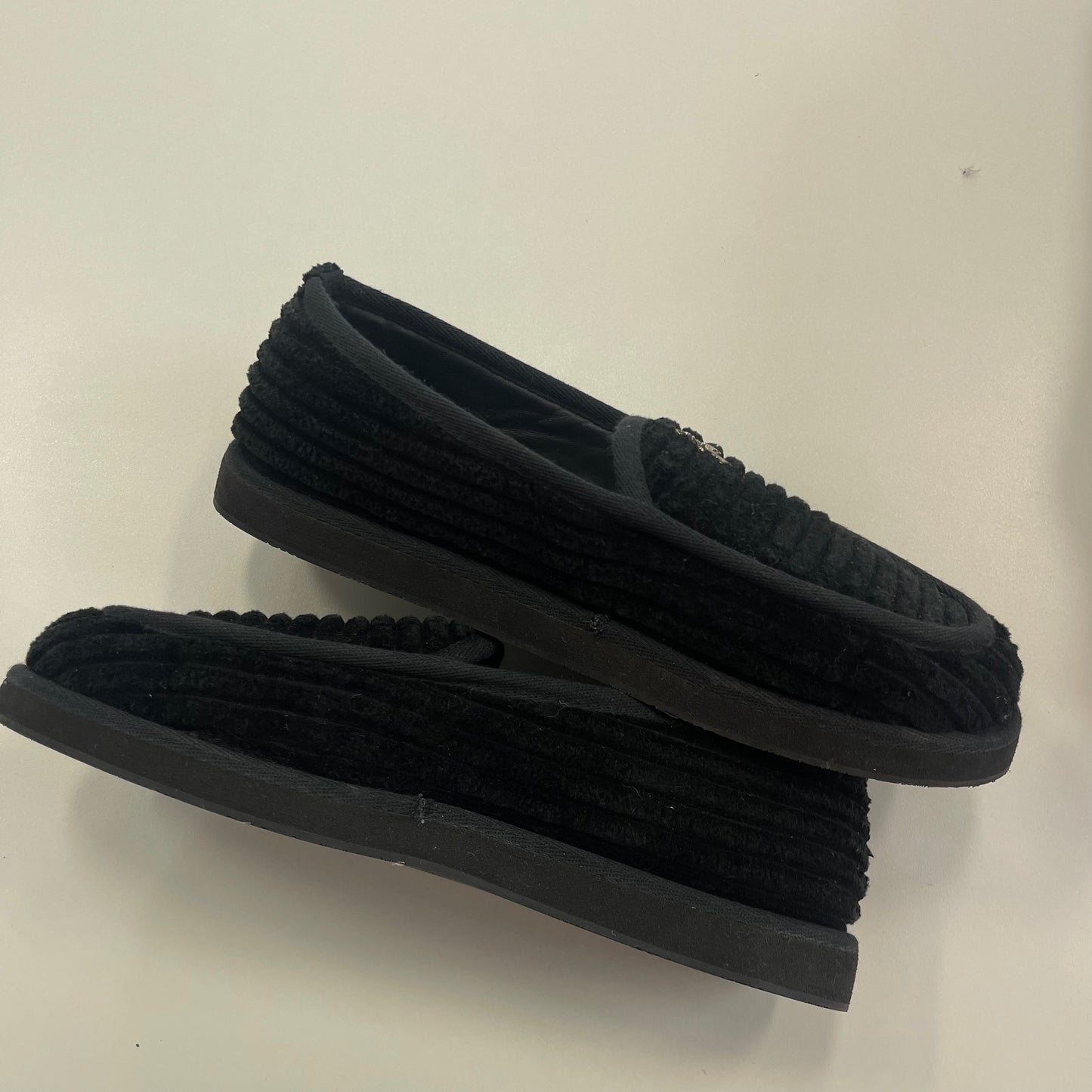 Chrome Hearts Corduroy Dagger Slip-Ons Black (USED)