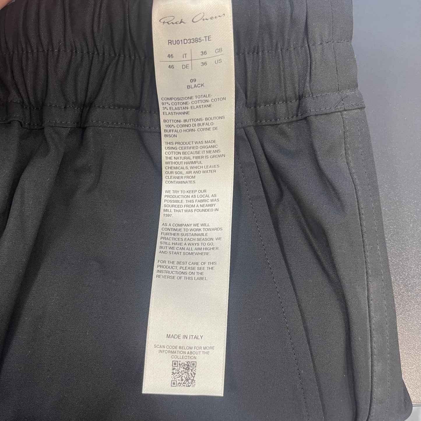 Rick Owens Cropped Cargo Shorts