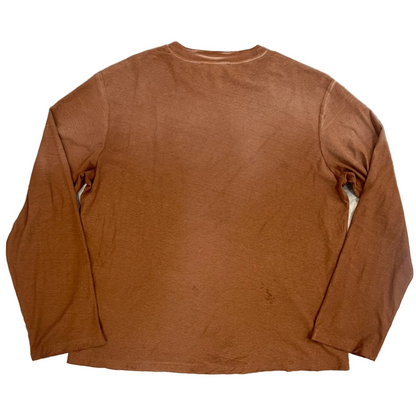 Acne Studios Logo 1996 Long-Sleeve T-Shirt in Chocolate Brown