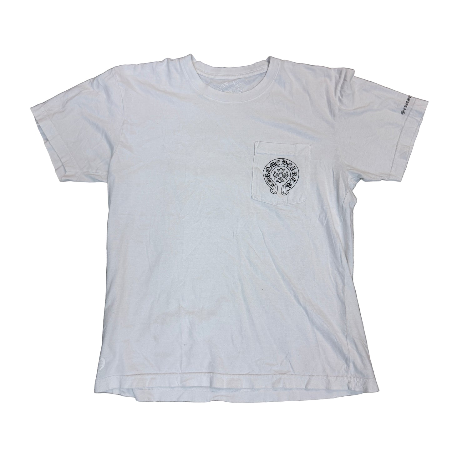 Chrome Hearts White Horseshoe Logo Tee