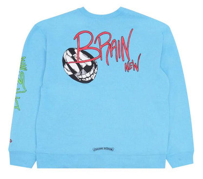 Chrome Hearts x Matty Boy Brain New Crewneck Sweatshirt 'Blue'