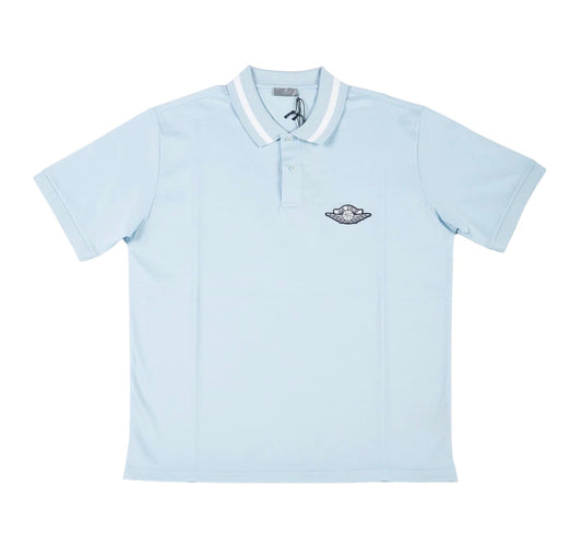 Dior x Jordan Polo Shirt Light Blue