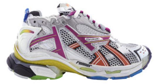 Balenciaga Multicolor Mesh and Nylon Sneakers (USED)