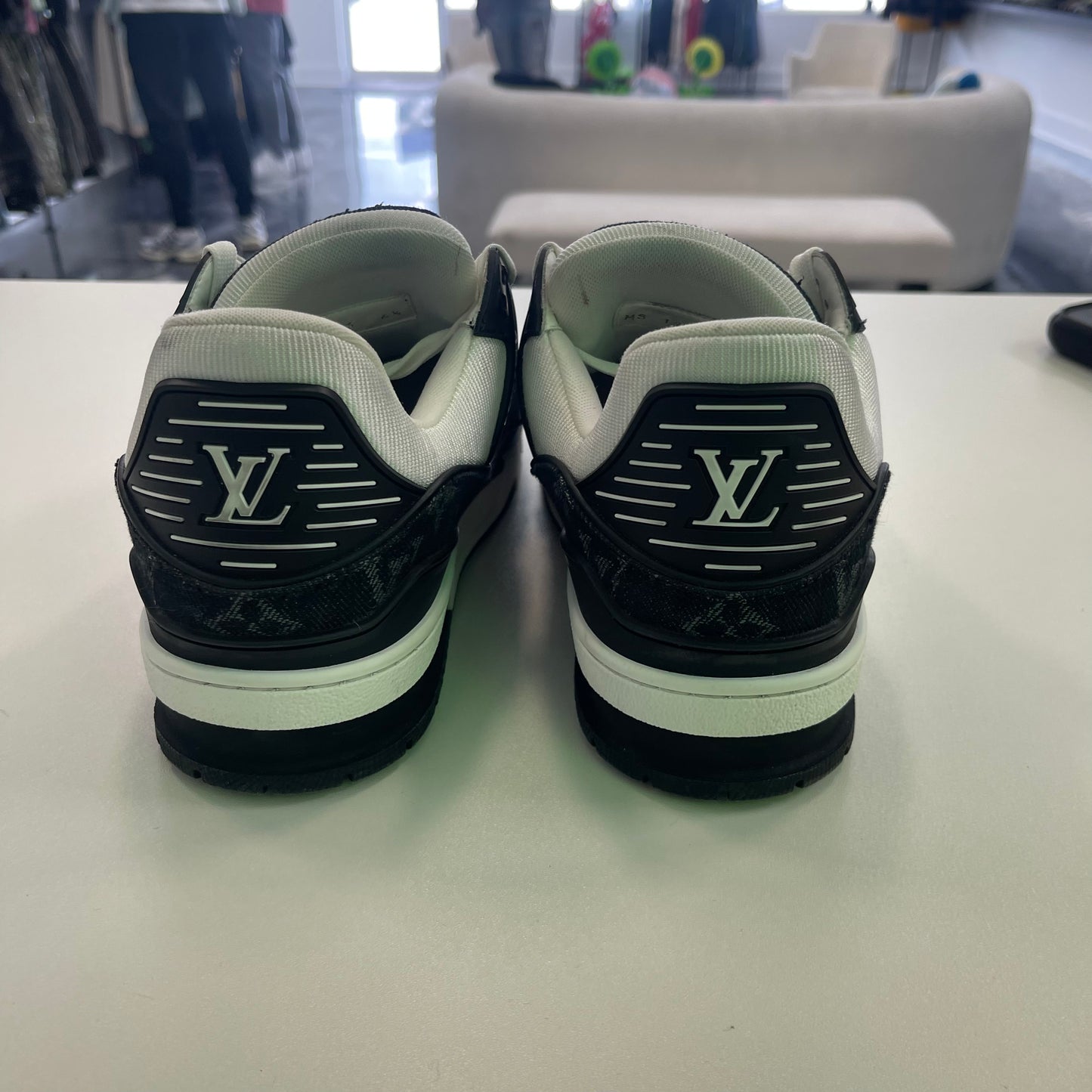 Louis Vuitton Black and White Trainer (USED)