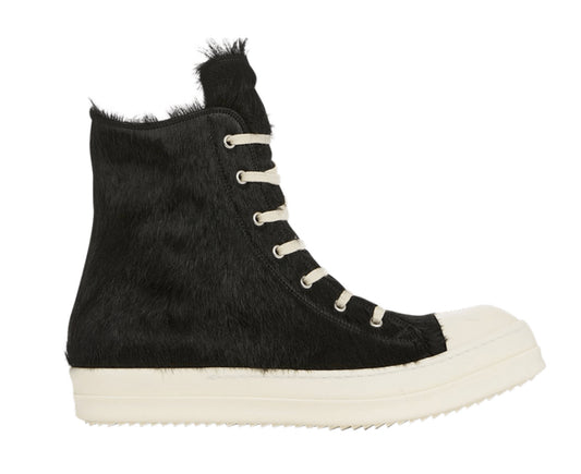 Rick Owens Lido Sneakers 'Black
Cow Fur'