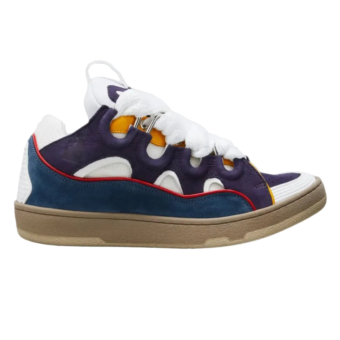 Lanvin Curb Exaggerated Lace-Up Skate Sneaker (USED NO BOX)