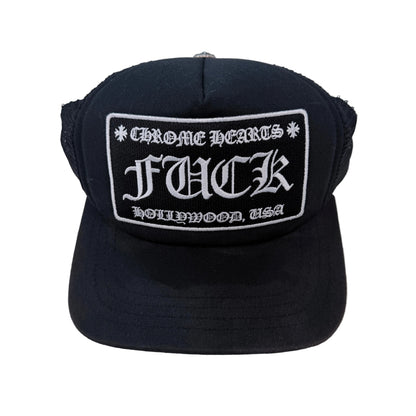 Chrome Hearts F*ck Trucker Hat Black
