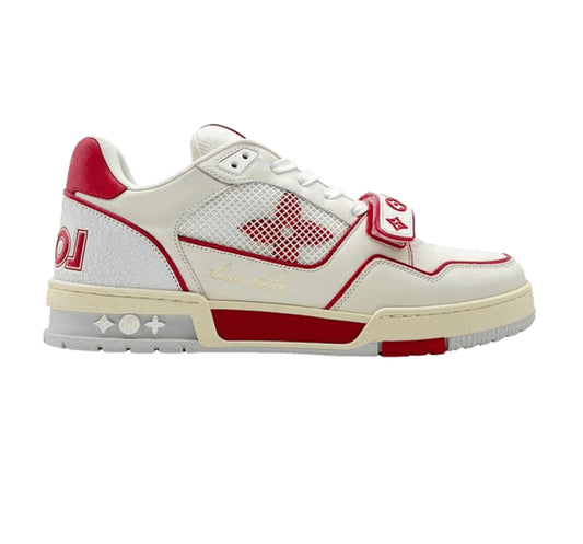Louis Vuitton Trainer Red Mesh (USED NO BOX)