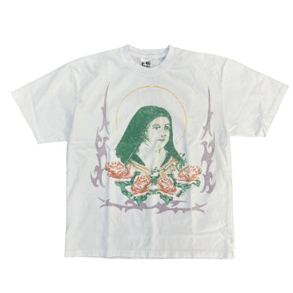 Basketcase Theresa Jr White Tee