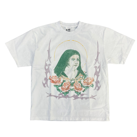Basketcase Theresa Jr White Tee