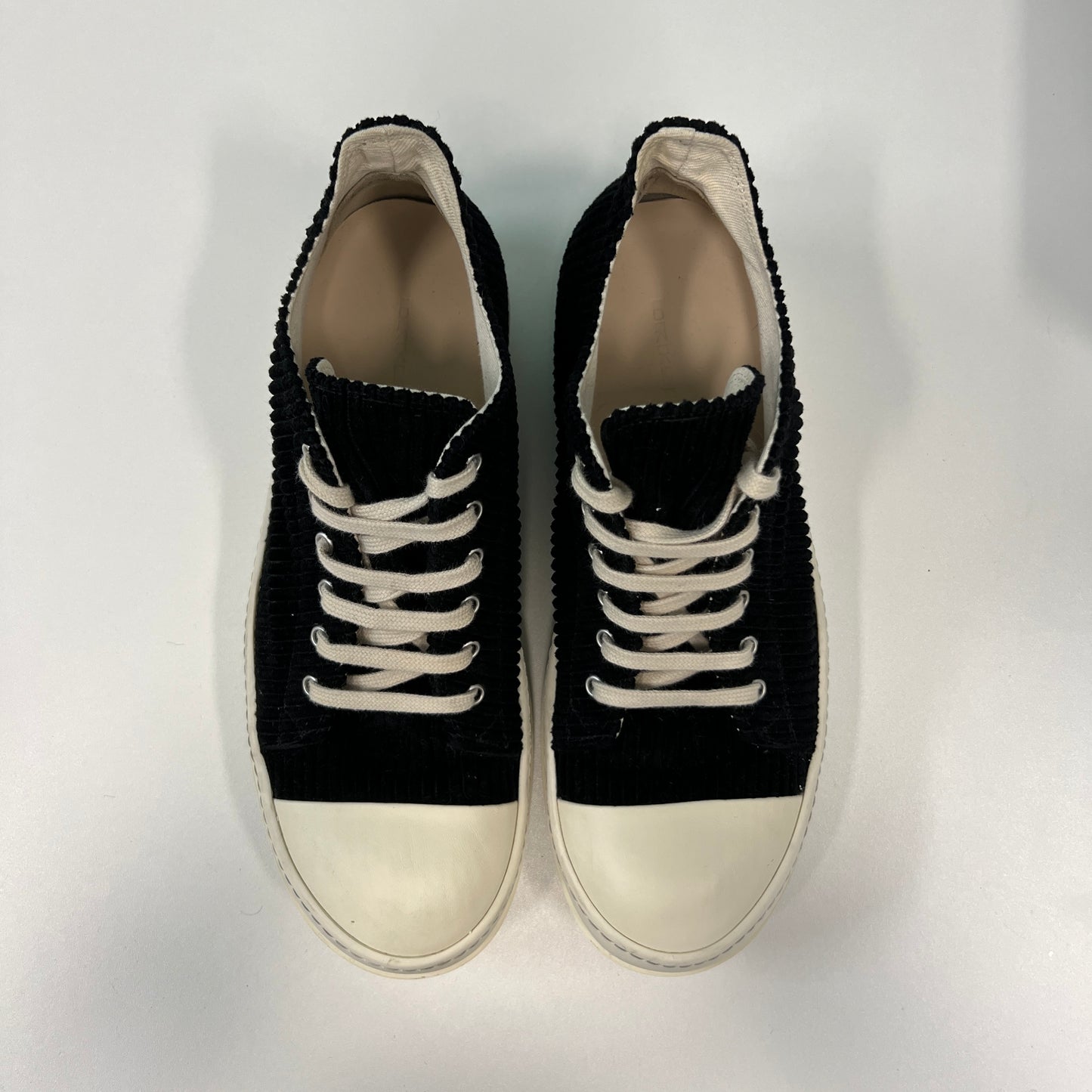 Rick Owen Ramone Low Black Corduroy (USED NO BOX)