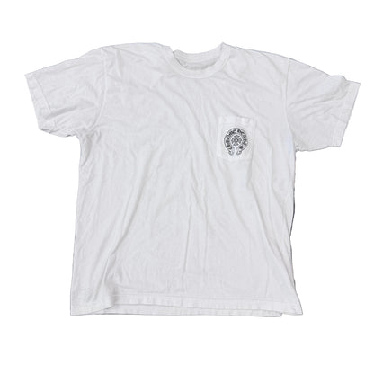 Chrome Hearts White Horseshoe Pocket Tee