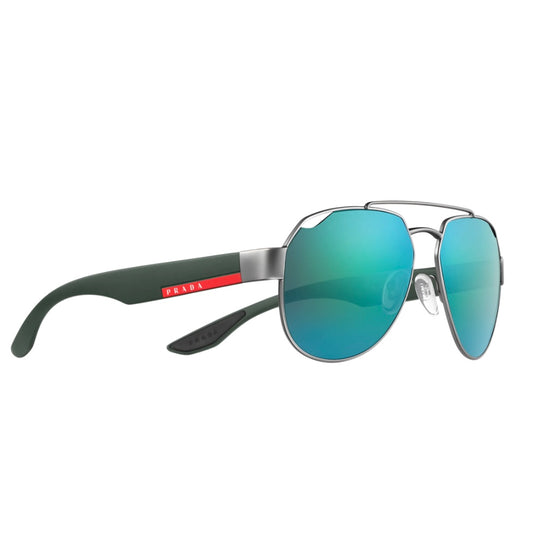 PRADA Linea Rossa Black Grey Sunglasses