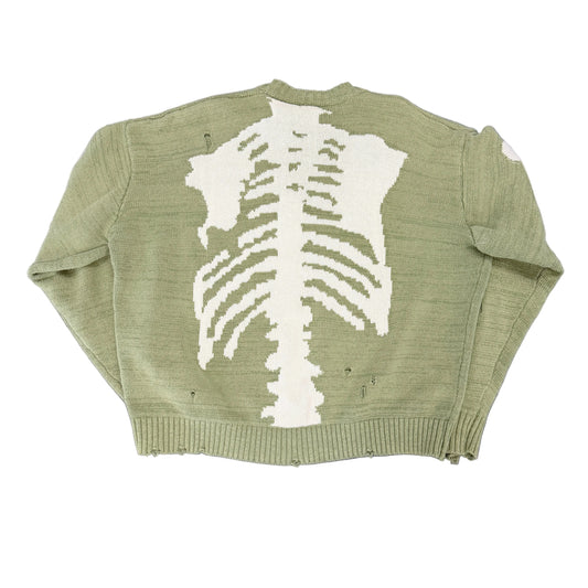 Kapital skeleton moss sweater