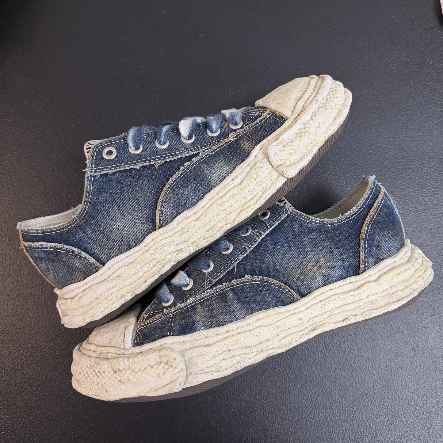 MAISON MIHARA YASUHIRO Blue Peterson 23 Washed Denim Sneaker (USED NO BOX)