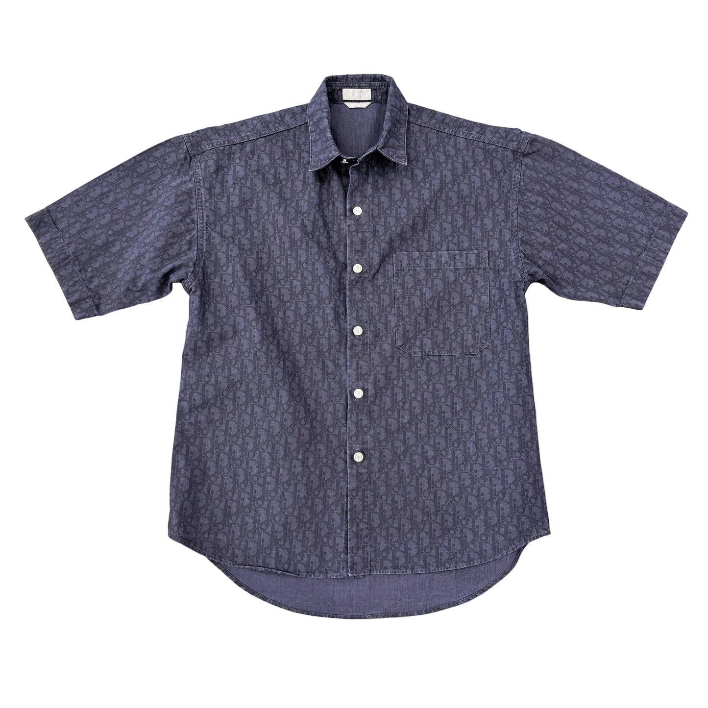 Dior Denim Button Up All Over Print