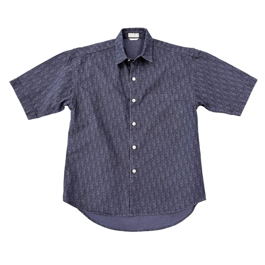 Dior Denim Button Up All Over Print