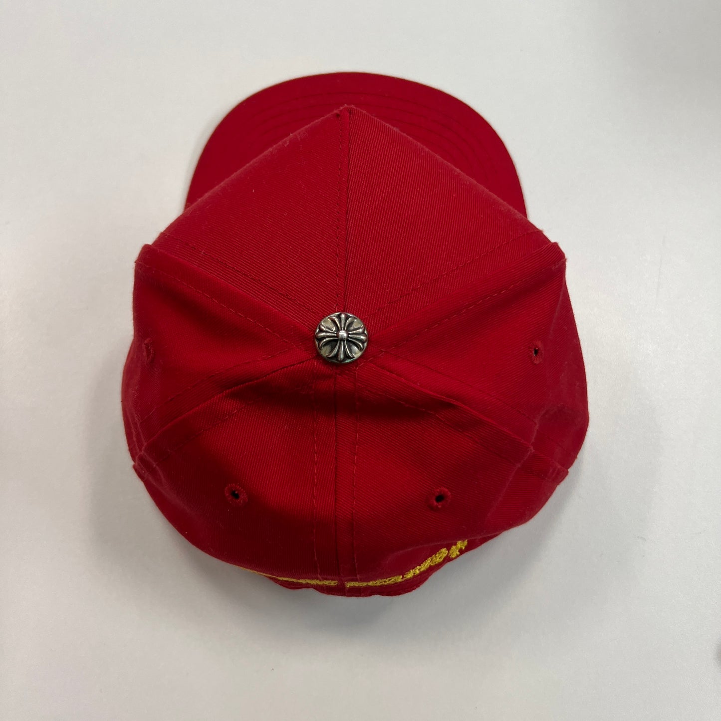 Chrome Hearts Baseball Cap Hat Red/Yellow