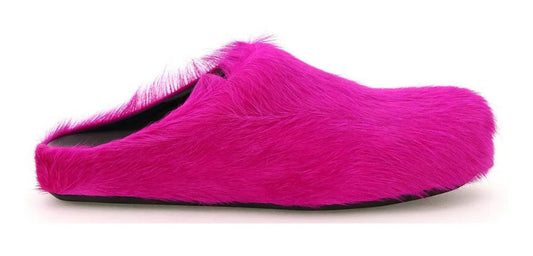 Marni Fur Mules Pink (USED)