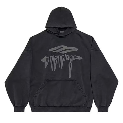 Balenciaga 3B Liquified Hoodie Black