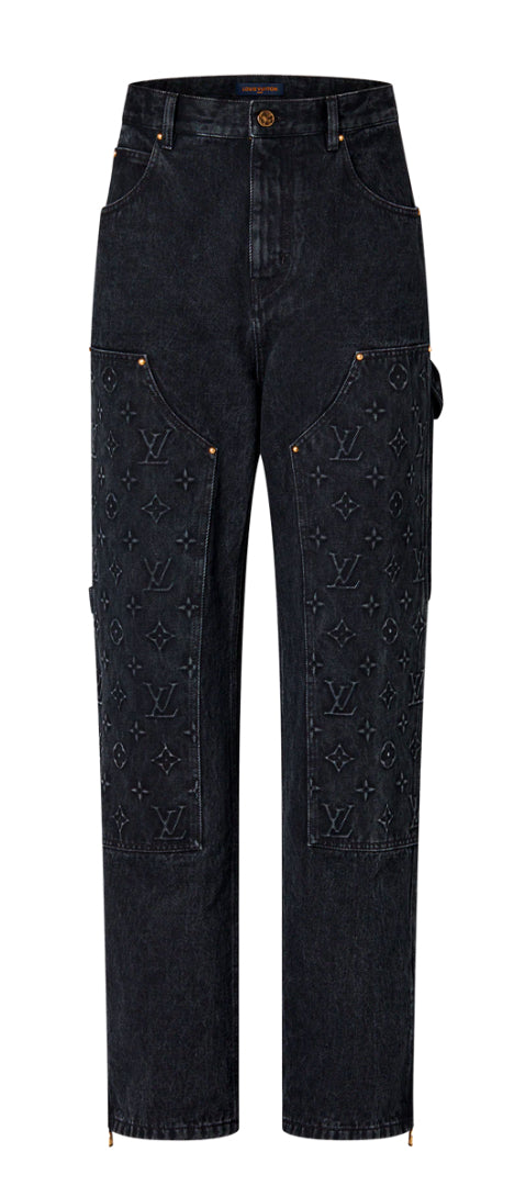 Louis Vuitton Monogram Carpenter Pants Black