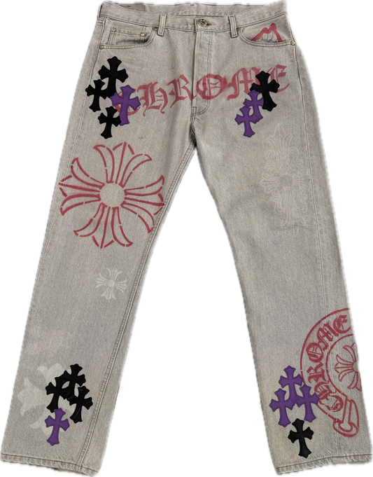 Chrome Hearts Matty Boy Stencil Denim