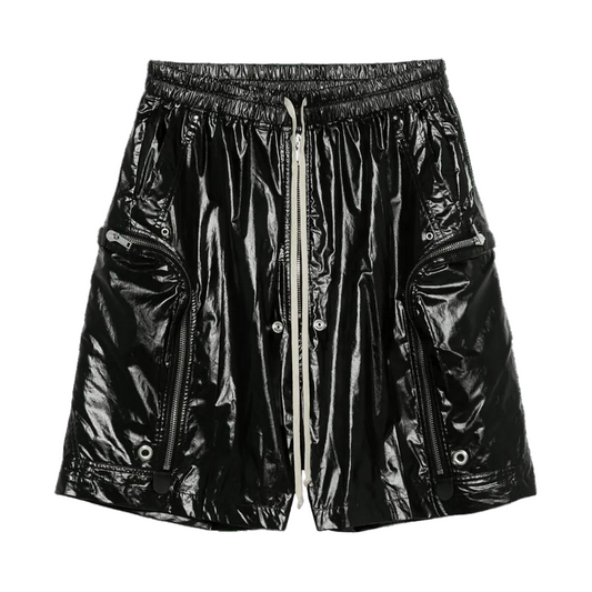 Rick Owens Bauhaus Bela Shorts Waxed Black