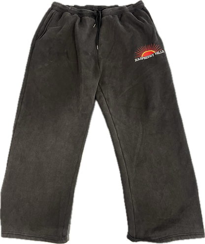 GV Gallery Rasberry Hill Black Wide Leg Sweats