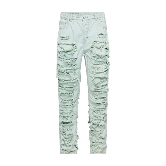 Rick Owens DRKSHDW Shredded Detroit Denim Pants