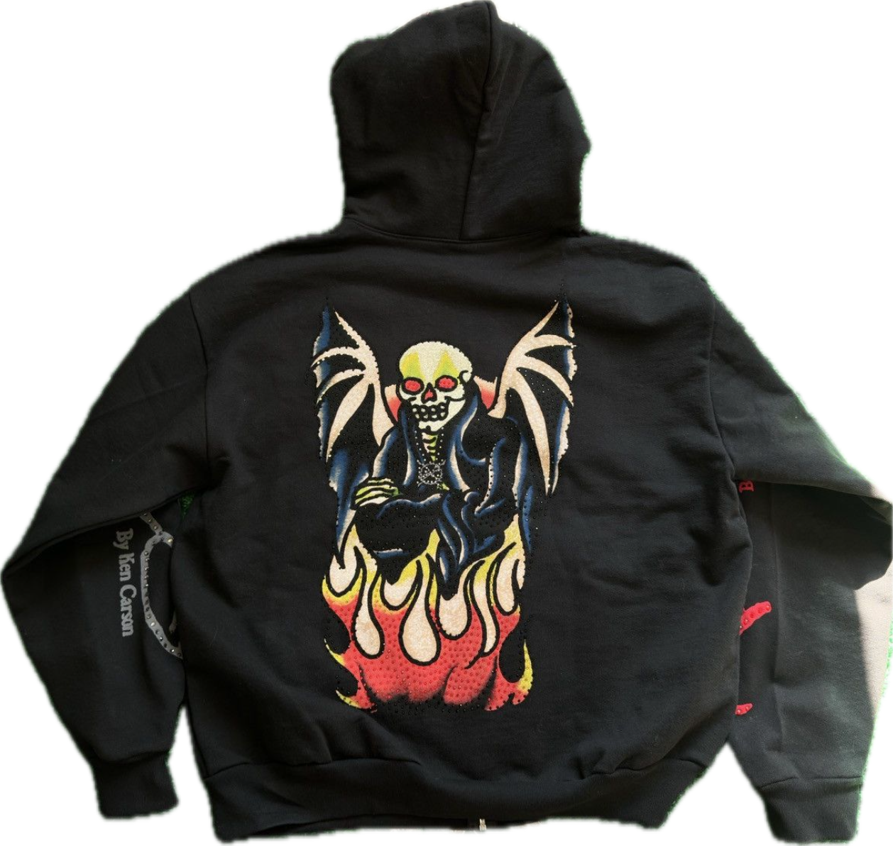 Ed Hardy x Ken Karson Chaos black Hoodie