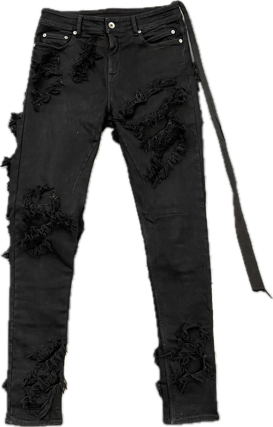 Rick Owens S/S22 Slashed Detroit Denim