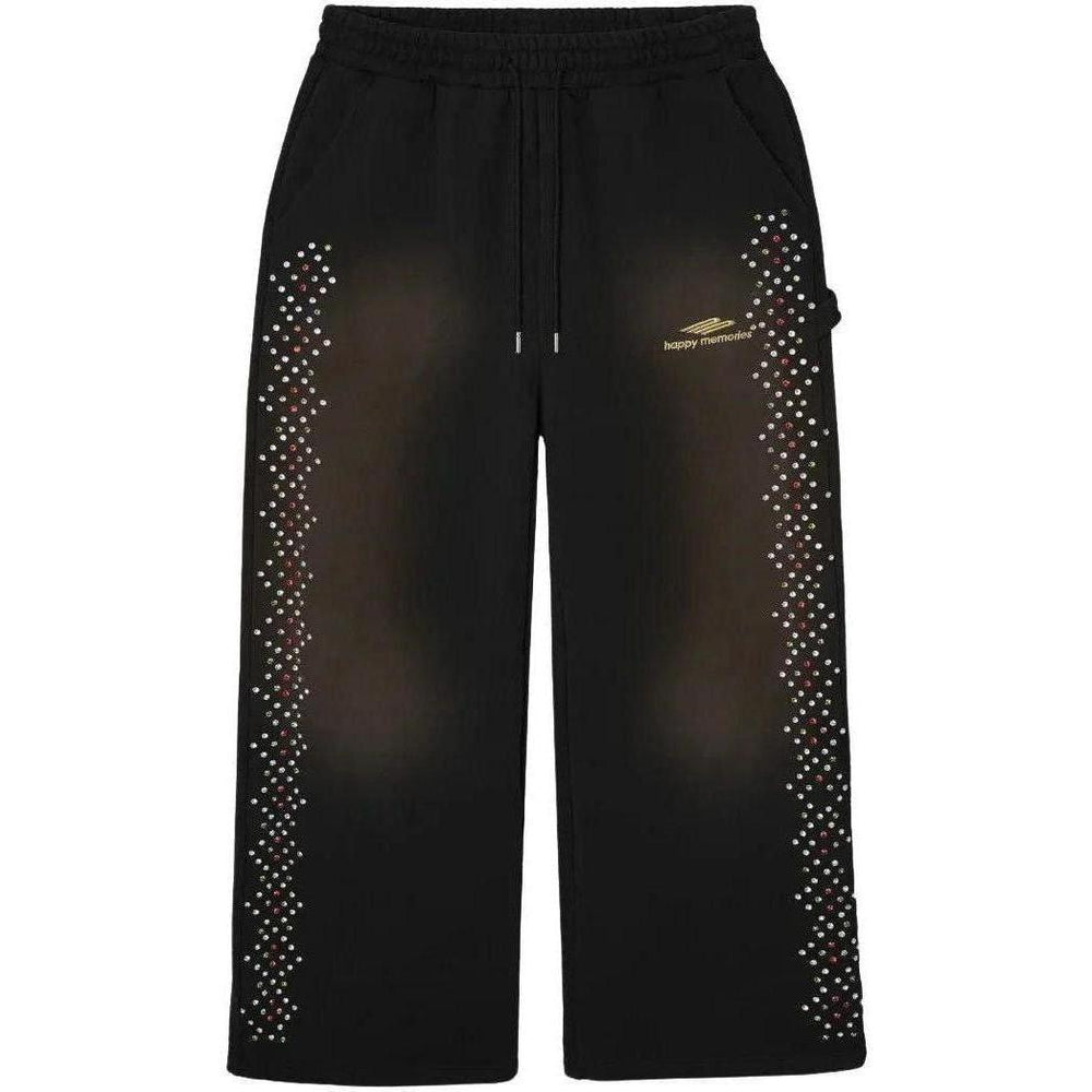 HMDD Crystal Sweatpants Multi Crystal Washed Black