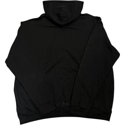 Chrome Hearts Miami Exclusive Cemetery Vertical Logo Hoodie Black