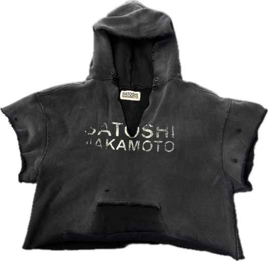 Satoshi Nakamoto Cut Off Hoodie