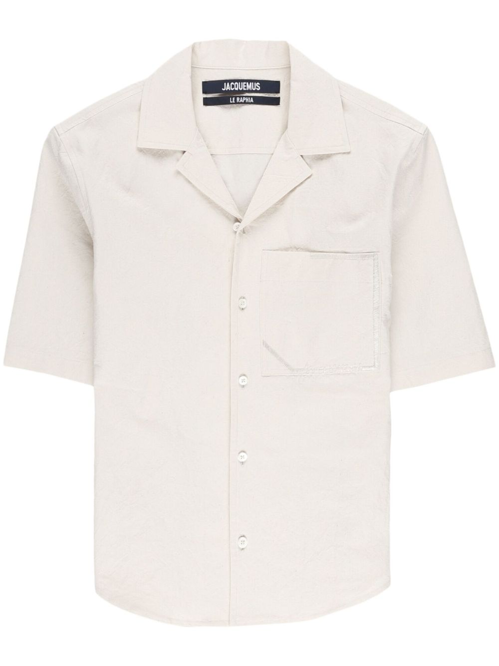 Jacquemus tan button up shirt