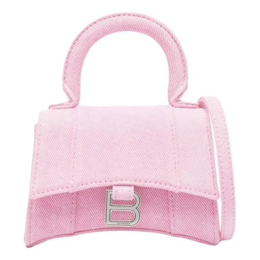 Balenciaga Hourglass Mini Denim Handbag