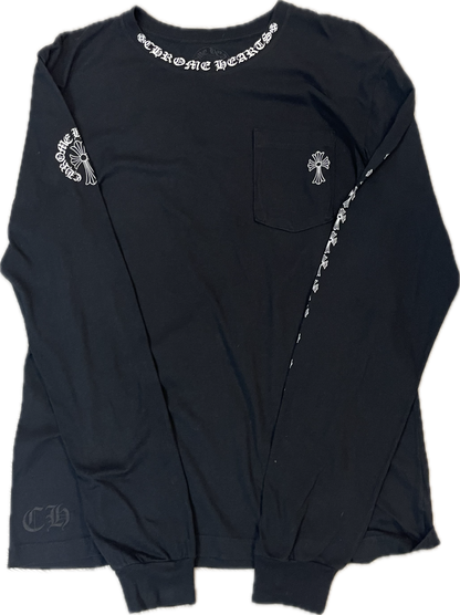 Chrome Hearts Neck Logo Long Sleeve Black
