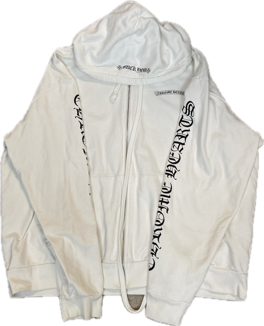 Chrome Hearts White Zip Up