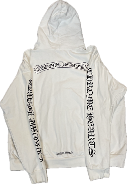 Chrome Hearts White Zip Up