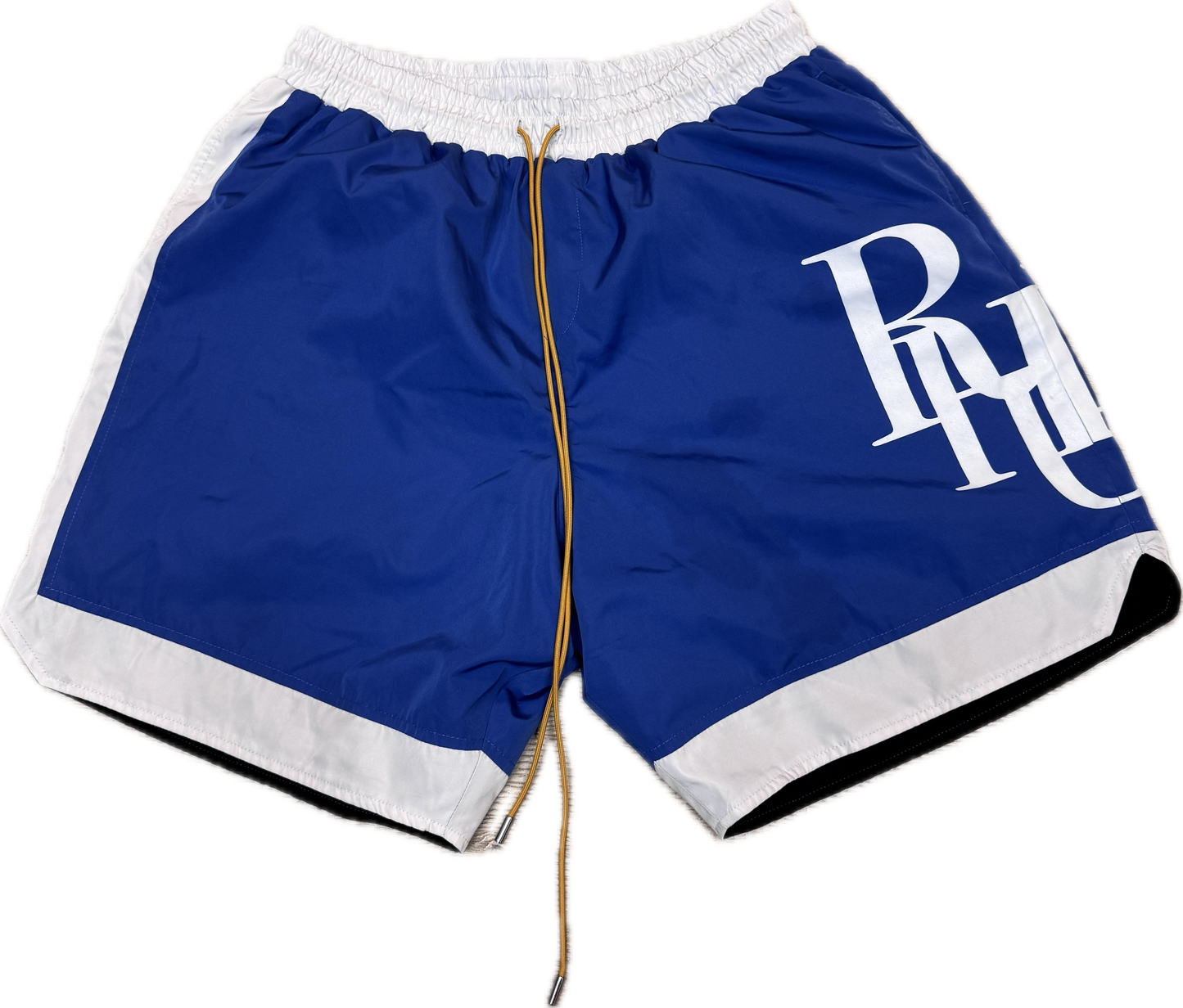 RHUDE nylon shorts white/blue